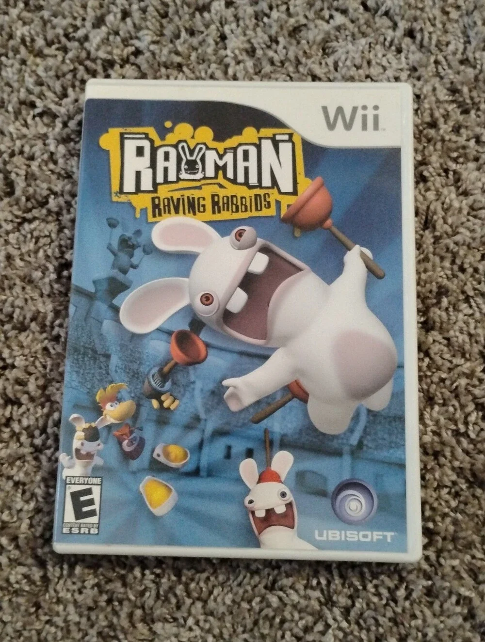 Rayman Raving Rabbids (Nintendo Wii) - Complete in Box (CIB) w/ Manual